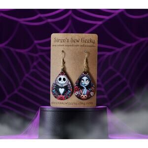 Jack and Sally Nightmare Before Christmas Earrings